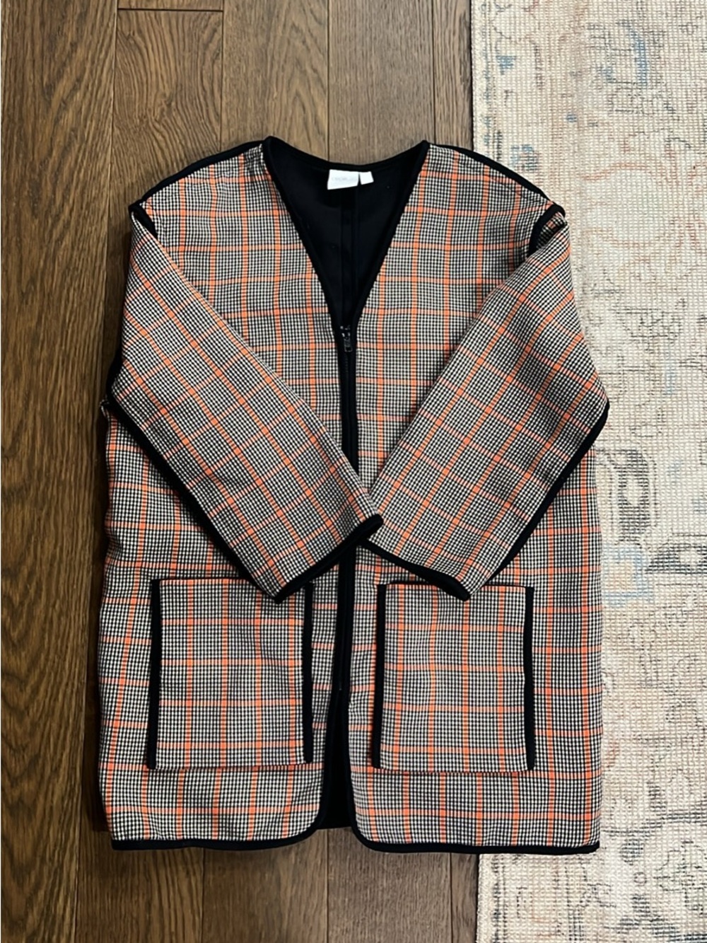 ASOS- Zip-Front Jacket with Black Trim